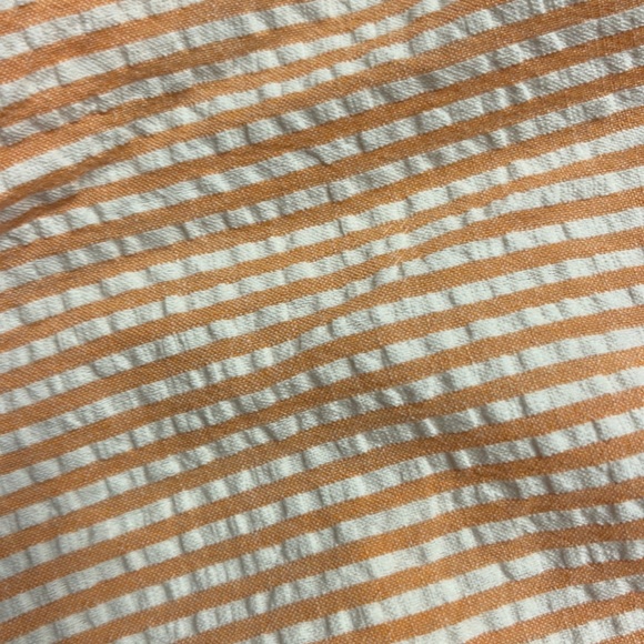 Vintage Tennessee Vols orange and white striped seersucker button up size XL - Picture 5 of 5